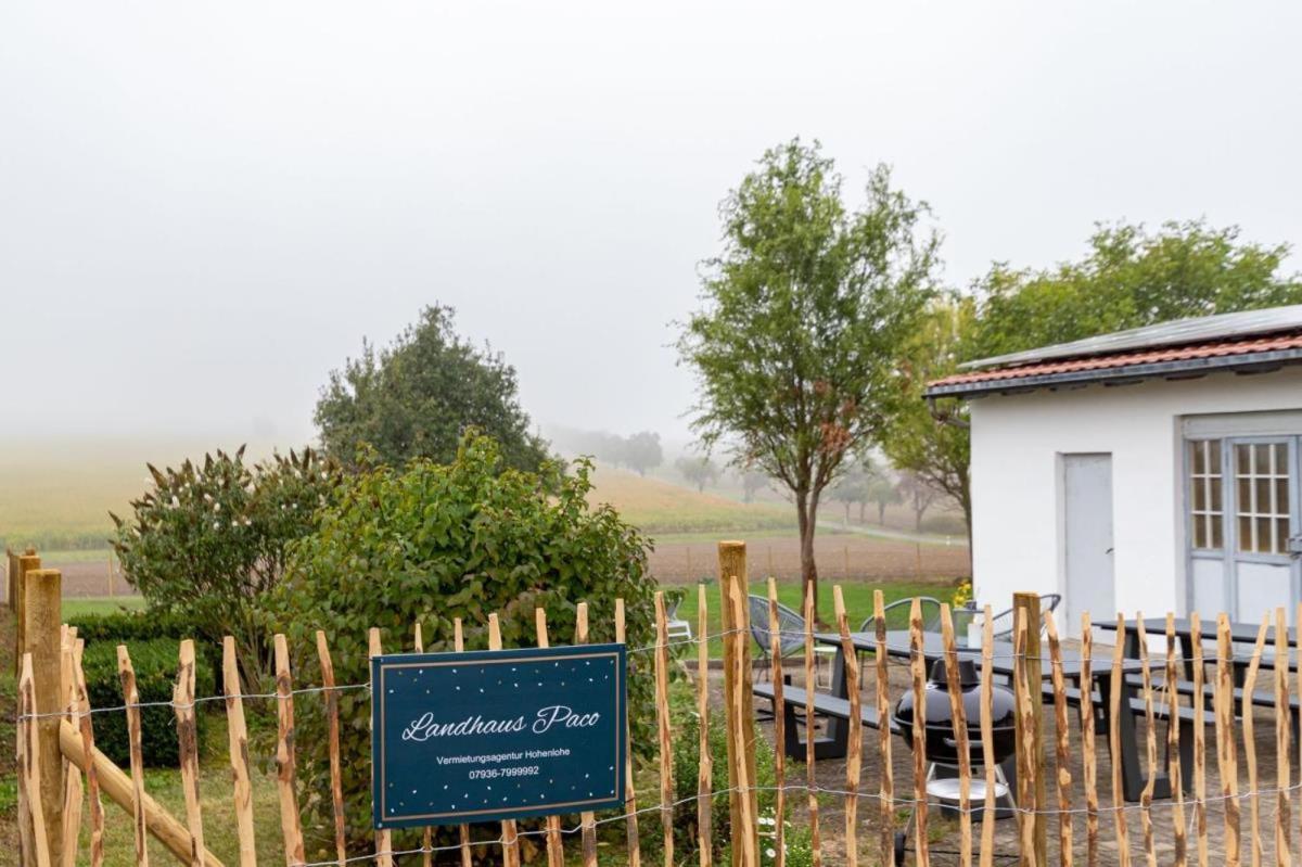 Freistehendes Landhaus Paco Mit 2100Qm Eingezaeuntes Grundstueck, Kamin, Sauna Und Besuchen Sie Die Alpakazucht In Der Nachbarschaft Blaufelden Buitenkant foto